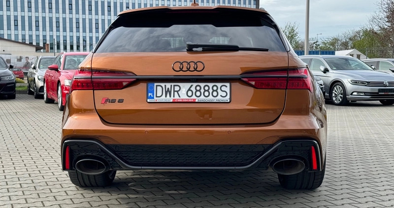 Audi RS6 cena 504999 przebieg: 76000, rok produkcji 2021 z Zduny małe 781